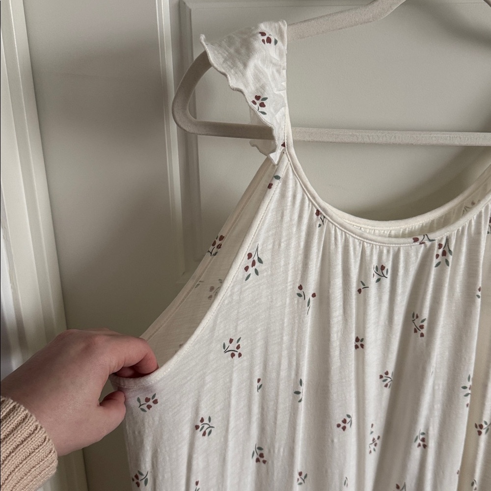Easy Peasy Cream Floral Maxi Dress - Picture 4 of 8
